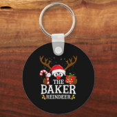 Christmas Matching The Baker Reindeer Family Sleutelhanger (Voorkant)