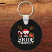 Christmas Matching The Bride Reindeer Family Sleutelhanger (Voorkant)