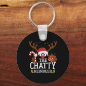 Christmas Matching The Chatty Reindeer Family , Sm Sleutelhanger (Voorkant)