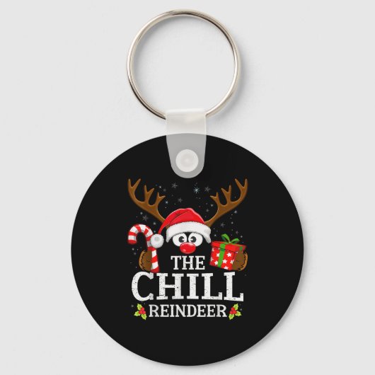 Christmas Matching The Chill Reindeer Family  Sleutelhanger (Voorkant)