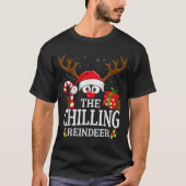 Christmas Matching The Chilling Reindeer Family  T-shirt (Voorkant)