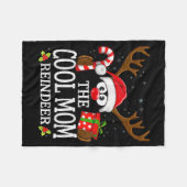 Christmas Matching The Cool Mom Reindeer Family  Fleece Deken (Voorkant (Horizontaal))