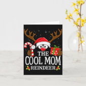 Christmas Matching The Cool Mom Reindeer Family  Kaart (Gele Bloem)
