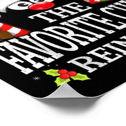 Christmas Matching The Favorite Child Reindeer Fam Poster (Hoek)