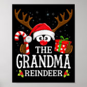 Christmas Matching The Grandma Reindeer Family Poster (Voorkant)