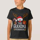 Christmas Matching The Grandma Reindeer Family  T-shirt (Voorkant)