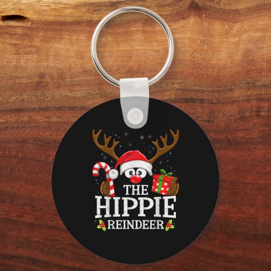 Christmas Matching The Hipe Reindeer Family  Sleutelhanger (Voorkant)