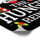 Christmas Matching The Hungry Reindeer Family  Poster (Hoek)