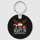 Christmas Matching The Slept In Reindeer Family Sleutelhanger (Voorkant)
