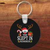 Christmas Matching The Slept In Reindeer Family Sleutelhanger (Voorkant)