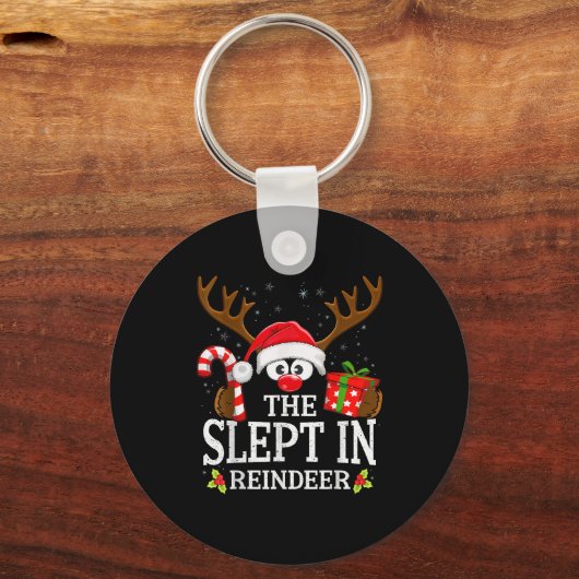 Christmas Matching The Slept In Reindeer Family Sleutelhanger (Voorkant)