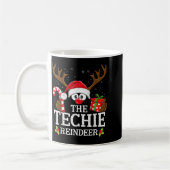 Christmas Matching The Techie Reindeer Family Koffiemok (Links)