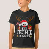 Christmas Matching The Techie Reindeer Family T-shirt (Voorkant)
