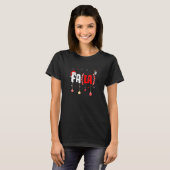 Christmas Math Teacher Fa La8 Equations Fa La La L T-shirt (Voorkant volledig)