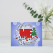 CHRISTMAS ME MECHANICAL ENGINEER FEESTDAGENKAART (Staand voorkant)