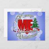 CHRISTMAS ME MECHANICAL ENGINEER FEESTDAGENKAART (Voorkant / Achterkant)