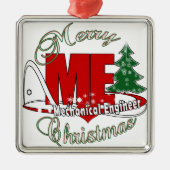 CHRISTMAS ME MECHANICAL ENGINEER METALEN ORNAMENT (Voorkant)