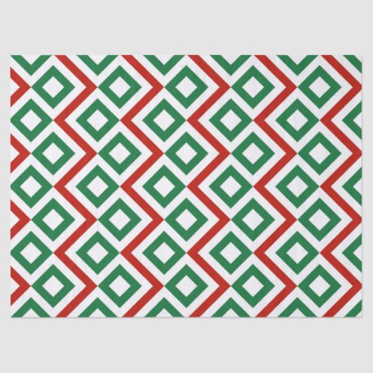 Christmas Meander Tissue Paper Tissuepapier (Voorkant)