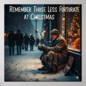 CHRISTMAS MEANING PICTURE REMEMBER THE POOR POSTER (Voorkant)