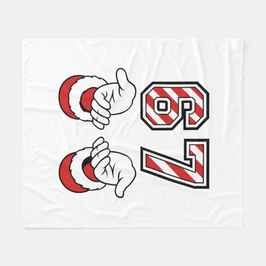 Christmas Meme Six Seven 67 6 7 Holiday Fleece Deken (Voorkant (Horizontaal))
