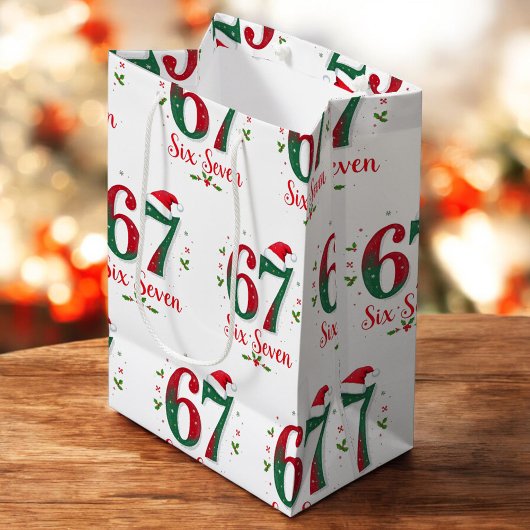 Christmas Meme Six Seven 67 6 7 Holiday Medium Cadeauzakje