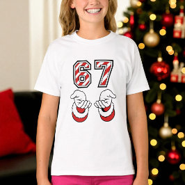 Christmas Meme Six Seven 67 6 7 Holiday T-shirt
