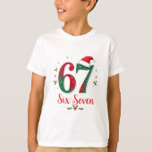 Christmas Meme Six Seven 67 6 7 Holiday T-shirt (Voorkant)