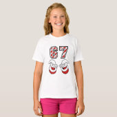Christmas Meme Six Seven 67 6 7 Holiday T-shirt (Voorkant volledig)