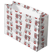 Christmas Meme Six Seven 67 6 7 Santa  Groot Cadeauzakje (Voorkant Gekanteld)