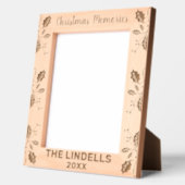 Christmas Memories Holly verlaat aangepaste naam Gegraveerde Lijstjes (Links)