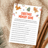 Christmas Memory Game  Feestdagenkaart