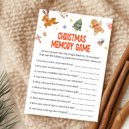 Christmas Memory Game  Feestdagenkaart