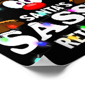 Christmas Men Women Santa's Sy Reindeer  Poster (Hoek)