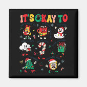 Christmas Mental Health Awareness Men Women It's O Magneet (Voorkant)