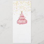 Christmas Menu Invitation, Christmas Dinner Kaart (Achterkant)