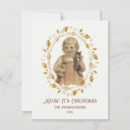 Christmas Meow  Holiday Kaart