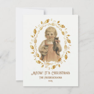 Christmas Meow  Holiday Kaart