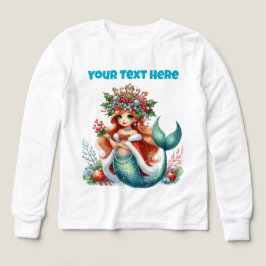 Christmas Mermaid Girls’ Tri-Blend T-shirt – Bewer