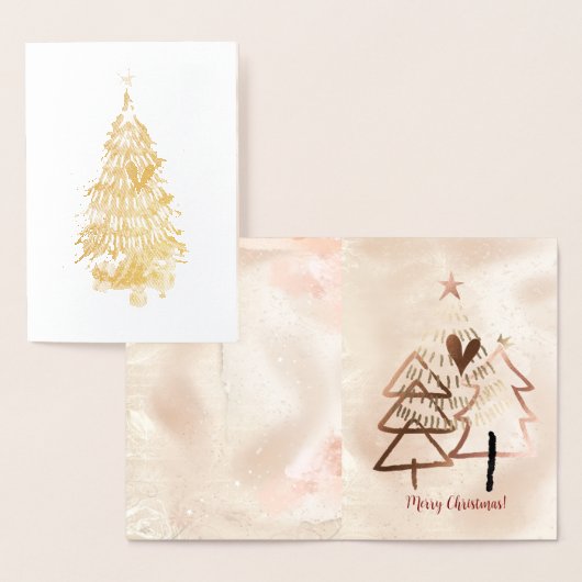 Christmas Merry and Bright Treeis Folie Kaarten (Display)