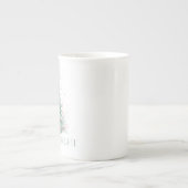 Christmas Merry & Bright Christmas Tree Mint Pink Porselein Kop (Voorkant)