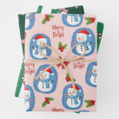 Christmas Merry & Bright Inpakpapier Vel (In situ)
