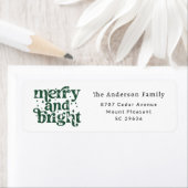 Christmas Merry & Bright Return Address Label (Insitu)