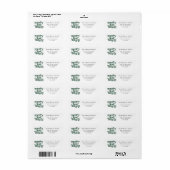 Christmas Merry & Bright Return Address Label (Full Sheet)