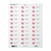 Christmas Merry & Bright Return Address Label (Full Sheet)