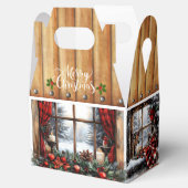 Christmas Merry Christmas Country Cabin Bedankdoosjes (Geopend)