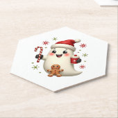 Christmas Merry Christmas For Gift Christmas Ghost Kartonnen Onderzetters (Schuin)