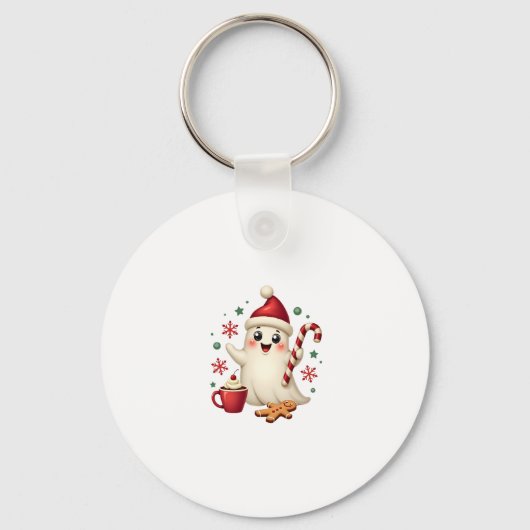 Christmas Merry Christmas For Gift Christmas Ghost Sleutelhanger (Voorkant)