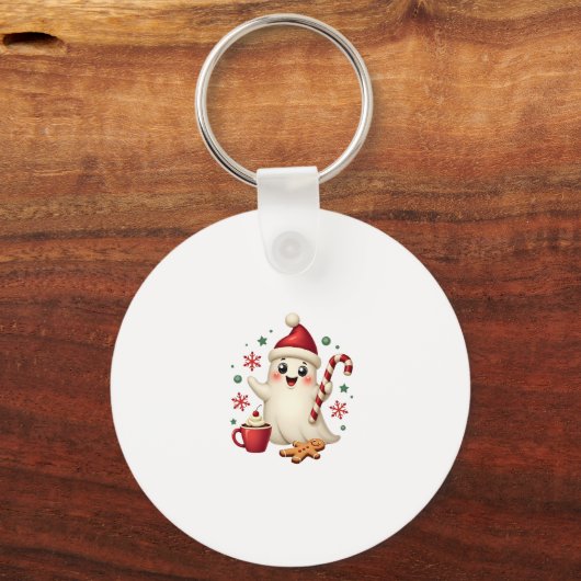 Christmas Merry Christmas For Gift Christmas Ghost Sleutelhanger (Voorkant)