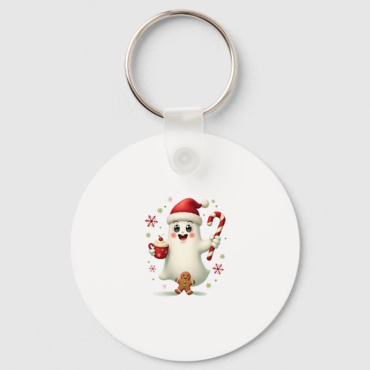 Christmas Merry Christmas For Gift Christmas Ghost Sleutelhanger (Voorkant)