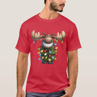 Christmas Merry Christmas For Gift Christmas Moose T-shirt